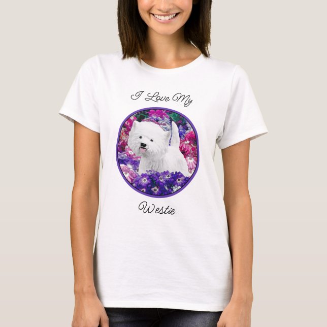 Camiseta Arte de perros pintando el territorio blanco de We (Anverso)
