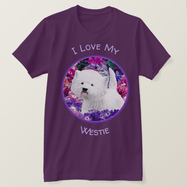 Camiseta Arte de perros pintando el territorio blanco de We (Anverso del diseño)