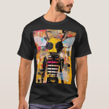 Arte de personaje de abeja Grunge Pop Art Insecto 
