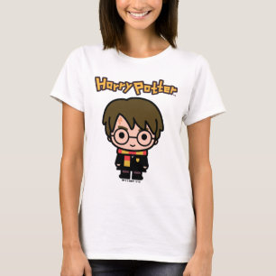 Camiseta Arte de Personaje de Dibujos Animados de Harry Pot