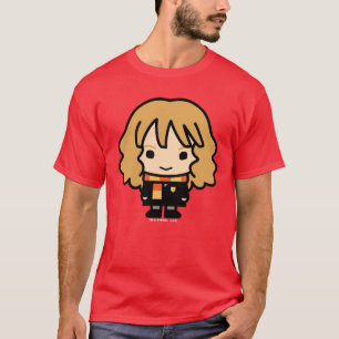 Camiseta Arte de Personaje de Dibujos Animados de Hermione 