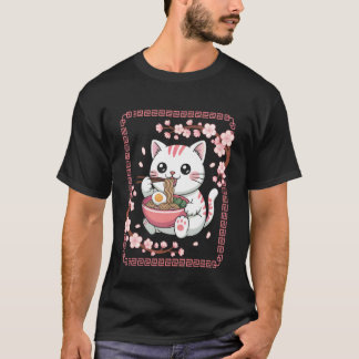 Camiseta Arte de personaje de fideos caprichosos de Ramen d