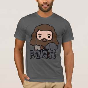 Camiseta Arte de personaje de Hagrid y Fang de dibujos anim