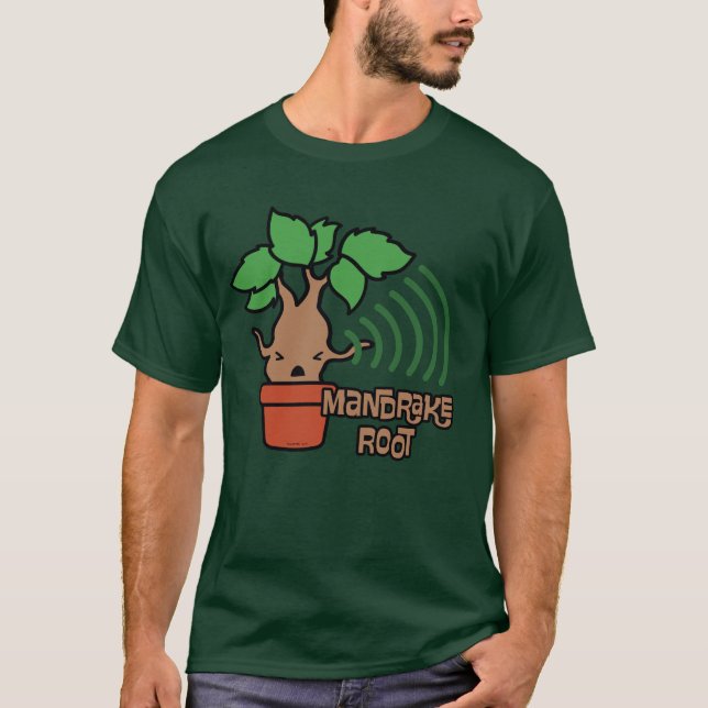 Camiseta Arte de Personaje de Mandrake Gritando de Dibujos  (Anverso)