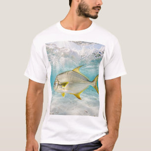Camiseta Arte de pesca de hombre de Florida Pompano Surf Ar