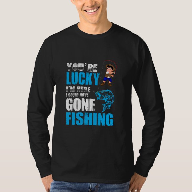 Camiseta Arte De Pesca Que Podría Haber Sido Pesca (Anverso)