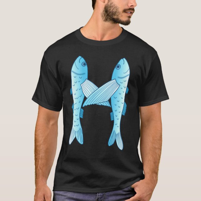 Camiseta Arte de Pez Volador (Anverso)