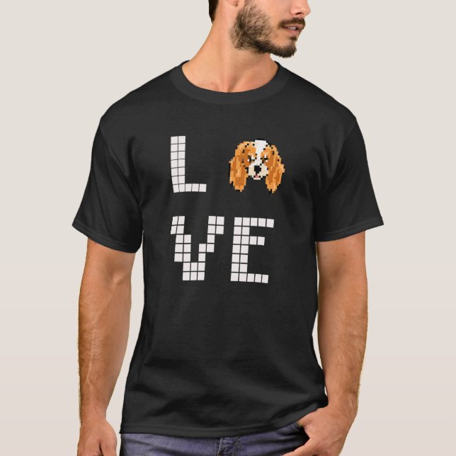 Camiseta Arte de piano de perro español (Anverso)