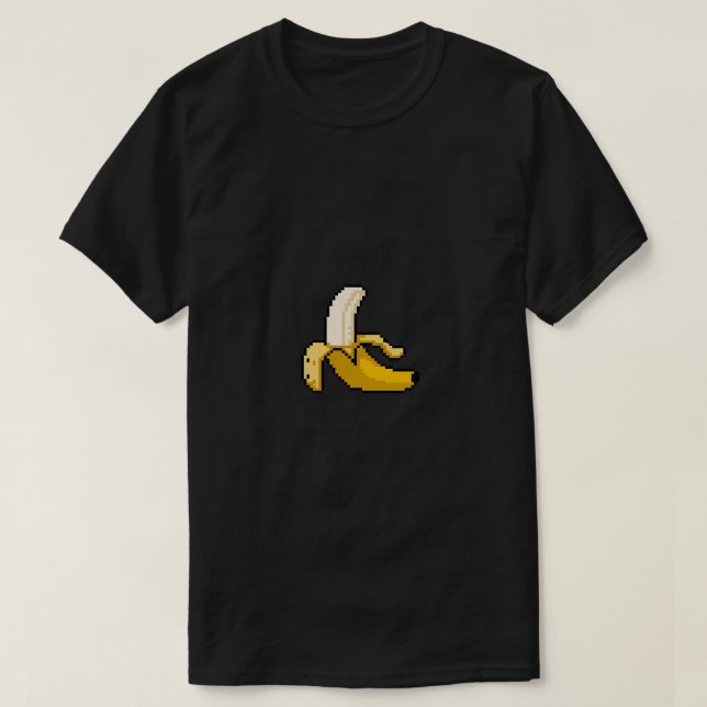 Camiseta Arte de piano de plátano parcialmente pelado (Diseño del anverso)