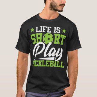 Camiseta Arte de Pickleball para Jugador de Pickleball Pelo
