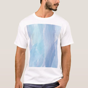 Camiseta Arte de pincel azul, abstracto, de color de agua f