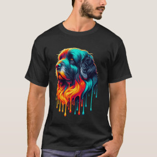 Camiseta Arte de pintura goteante Bouvier de Flandes