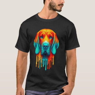 Camiseta Arte de pintura goteante Bracco Italiano Pointer I
