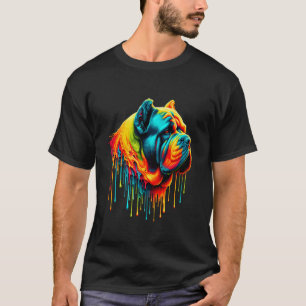 Camiseta Arte de pintura goteante Cane Corso Mastín Italian