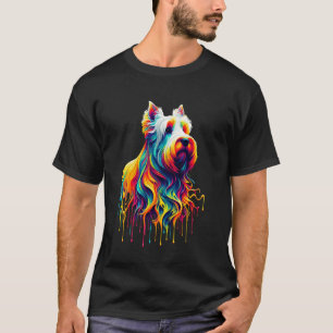 Camiseta Arte de pintura goteante Terrier Escocés Scottie T