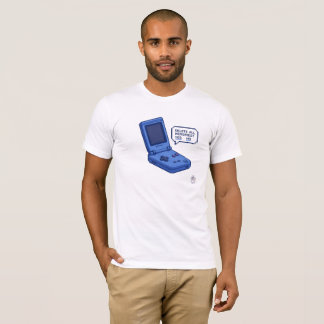 Camiseta Arte de píxeles azul retro Nintendo Game Boy Advan
