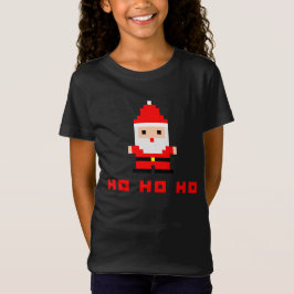 Camiseta Arte de píxeles de Santa 4