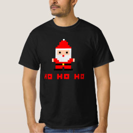 Camiseta Arte de píxeles de Santa 4