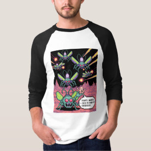 Camiseta Arte de píxeles retro de aliens Manti de Arcade - 