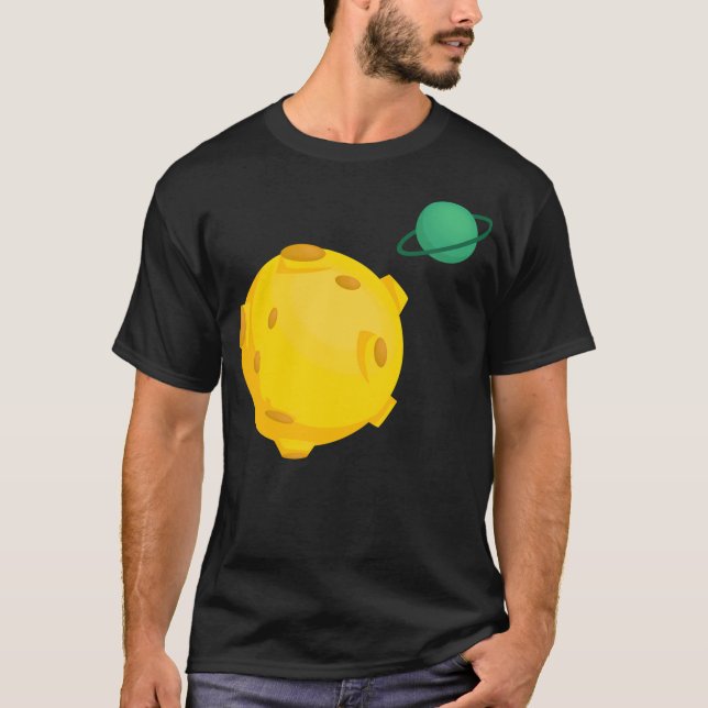 Camiseta Arte De Planeta Cuto (Anverso)