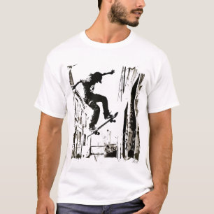 Camiseta Arte de plantilla de patinador