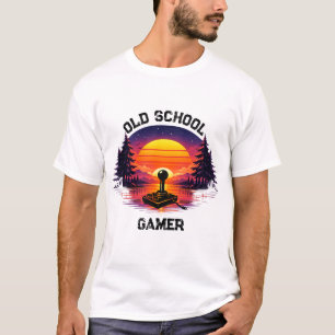 Camiseta Arte de playa retro para jugadores de la vieja esc