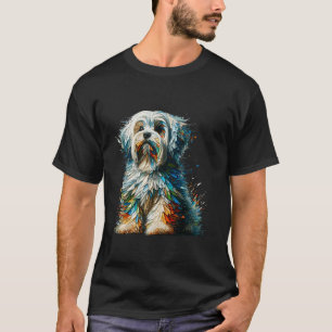 Camiseta Arte de polígono maltés malteses