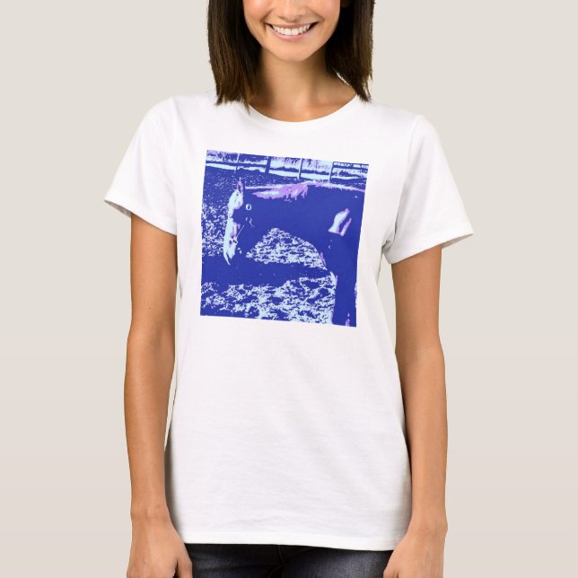 Camiseta Arte de pop de caballo (Anverso)