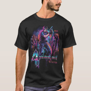 Camiseta Arte de portada de Resident Evil 4 Kanji japonés L