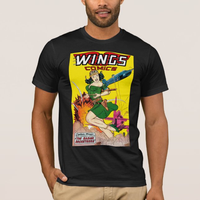 Camiseta Arte de portada: número de edición 90 Wings Comics (Anverso)