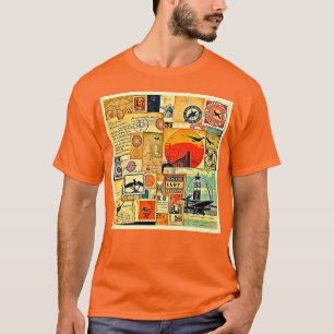 Camiseta Arte de postales para viajes de vintage