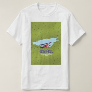 Camiseta Arte de póster de viaje del lago Issyk-Kul Kirguis
