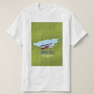 Camiseta Arte de póster de viaje del lago Issyk-Kul Kirguis