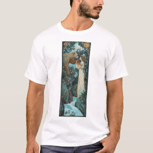Camiseta Arte de Príncipe Nórdico Impresión de estilo par