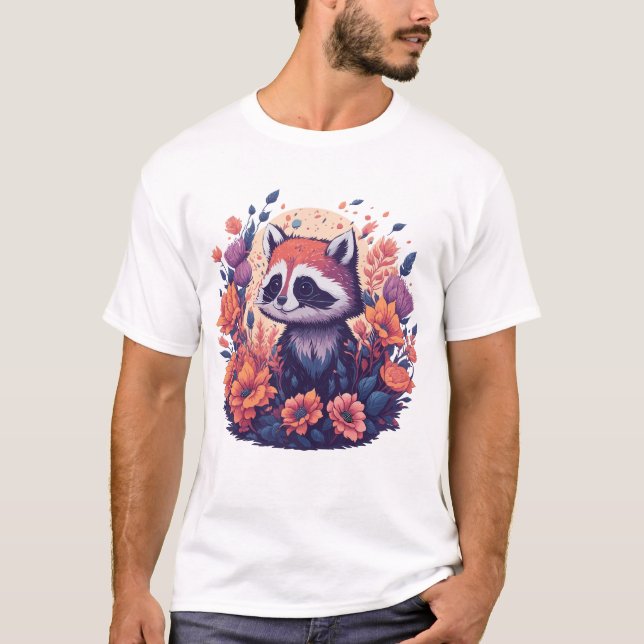 Camiseta Arte de Raccoon Lovers (Anverso)