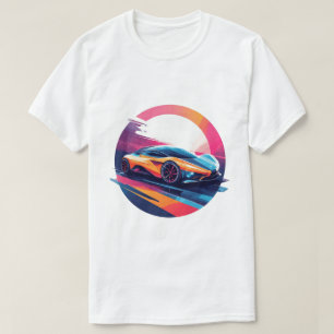 Camiseta Arte de ráfaga de energía de automóvil deportivo f