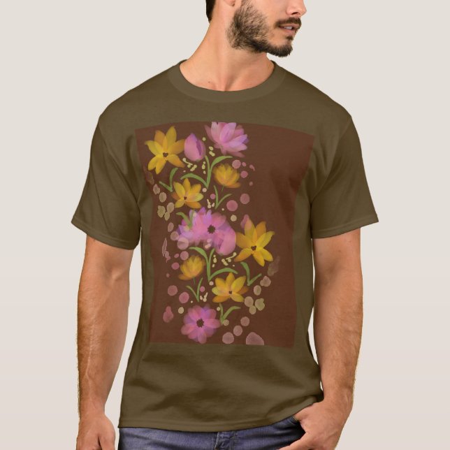 CAMISETA ARTE DE RAMOS FLORALES (Anverso)
