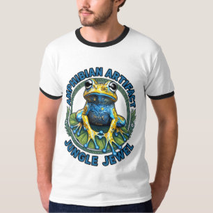 Camiseta Arte de Rana Joya de la Jungla Anfibio