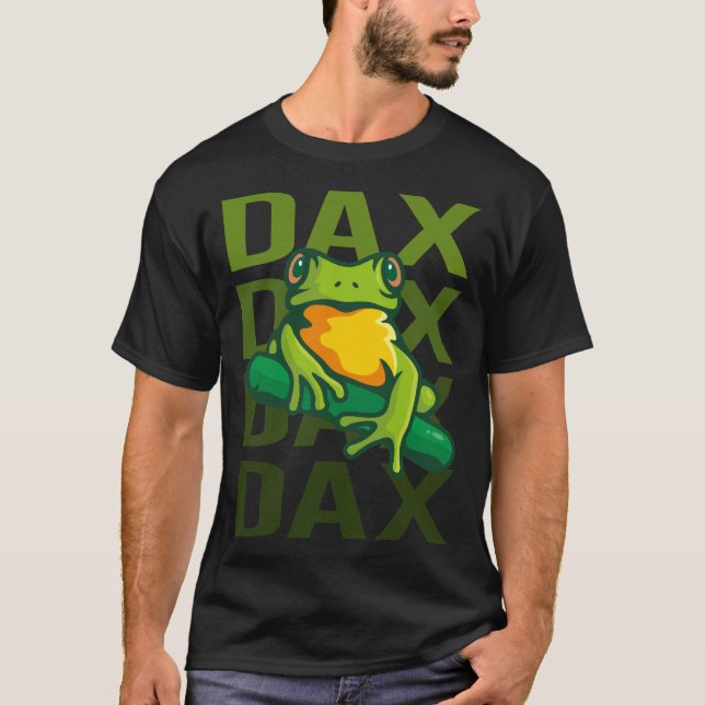 Camiseta Arte de rana - Nombre de dax (Anverso)