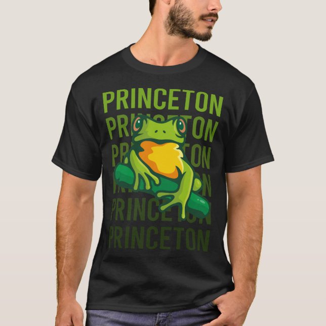Camiseta Arte de rana - Nombre de Princeton (Anverso)
