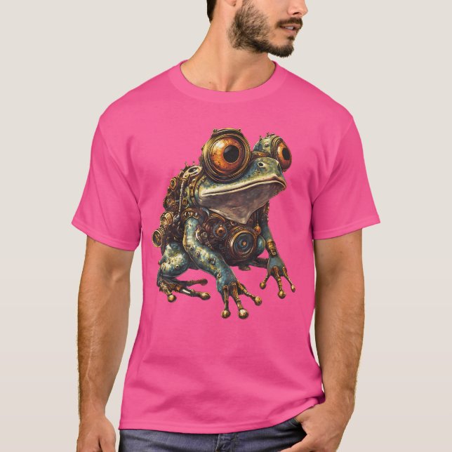 Camiseta Arte de rana Steampunk (Anverso)