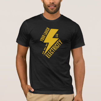 Camiseta Arte de rayo de relámpago de risa eléctrica