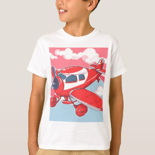 Camiseta Arte de Red Airplane Ai