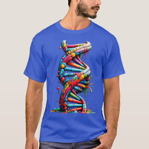 Camiseta Arte de regalo de hélice de ADN de ciencia urbana