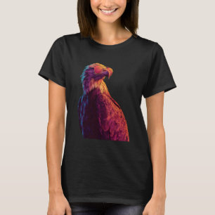 Camiseta Arte de retrato de amante de águila vida silvestre