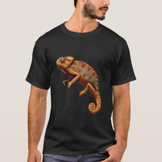 Camiseta Arte de retrato de camaleón vida silvestre lagarto
