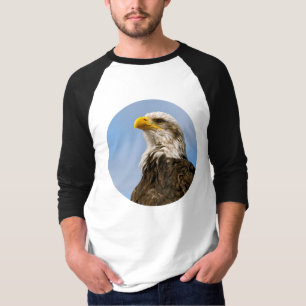 Camiseta Arte de retrato de vida silvestre de águila calva