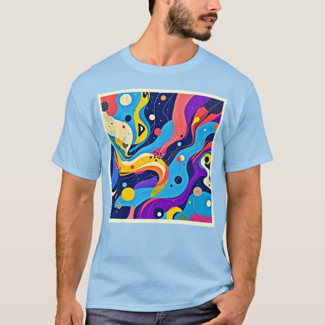 Camiseta Arte de ritmo cósmico (Anverso)