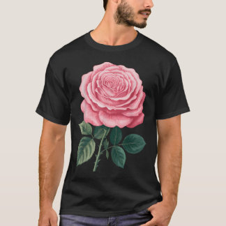 Camiseta Arte de Rosa Divertido para Floristas de Rosas Roj