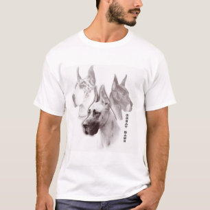 Camiseta Arte de rubíes de great dane Duotone